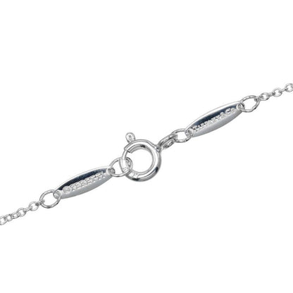 Tiffany & Co Colored By-the-yard Blue 925 Silver X Colored Stones Ladies 1.65g