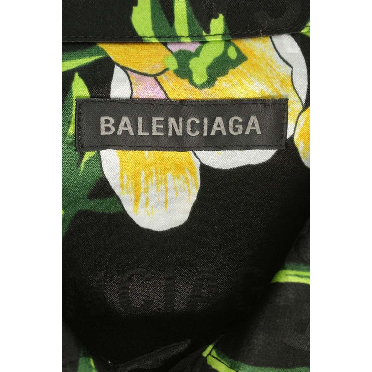 Balenciaga Floral Cotton Long Sleeve Shirt 38 — view 3