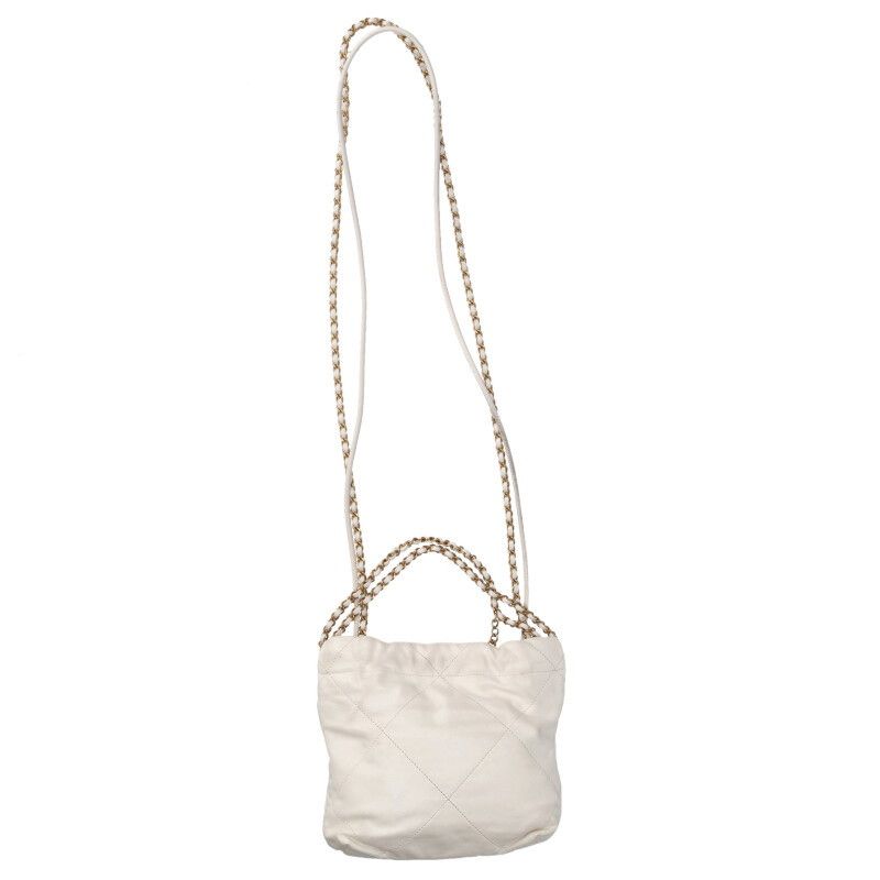 Chanel 22 Lambskin Chain Leather Shoulder Bag Men's