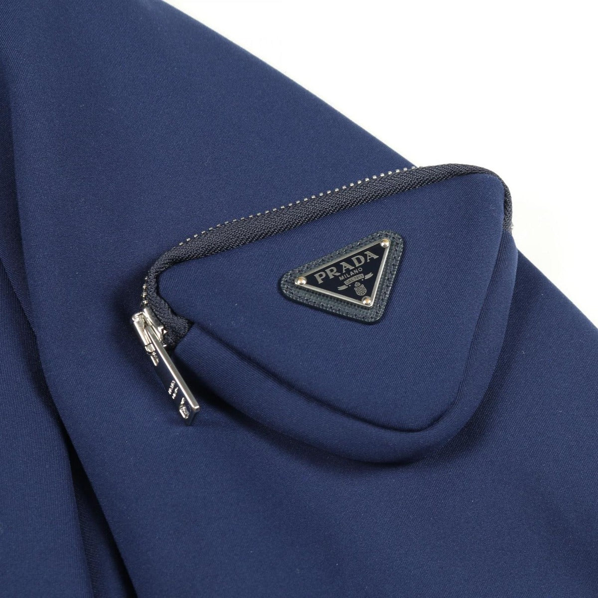 Prada Jacket Nylon Blouse Blue — view 6