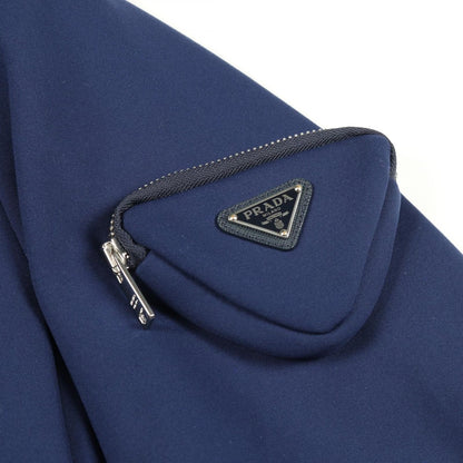 Prada Jacket Nylon Blouse Blue — view 6