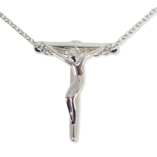 Tiffany & Co 925 Rosary Pendant Necklace J123-8