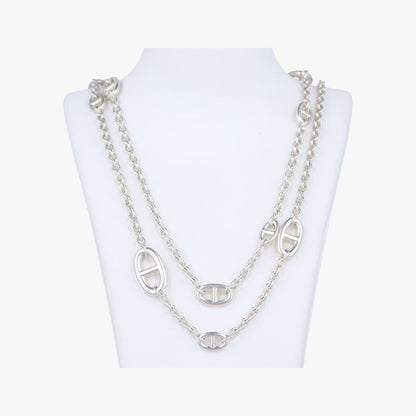 Hermes Farandole Chaine D'ancre Argente Silver Ag92519c121978