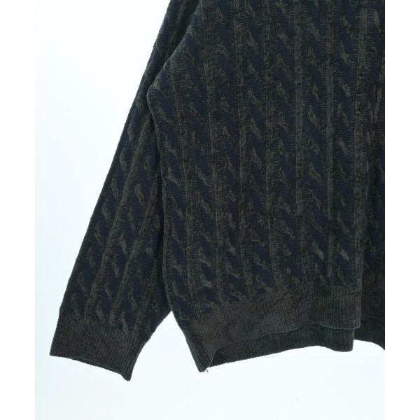 Hermes Knit Sweater Cotton Navy Gray — view 5