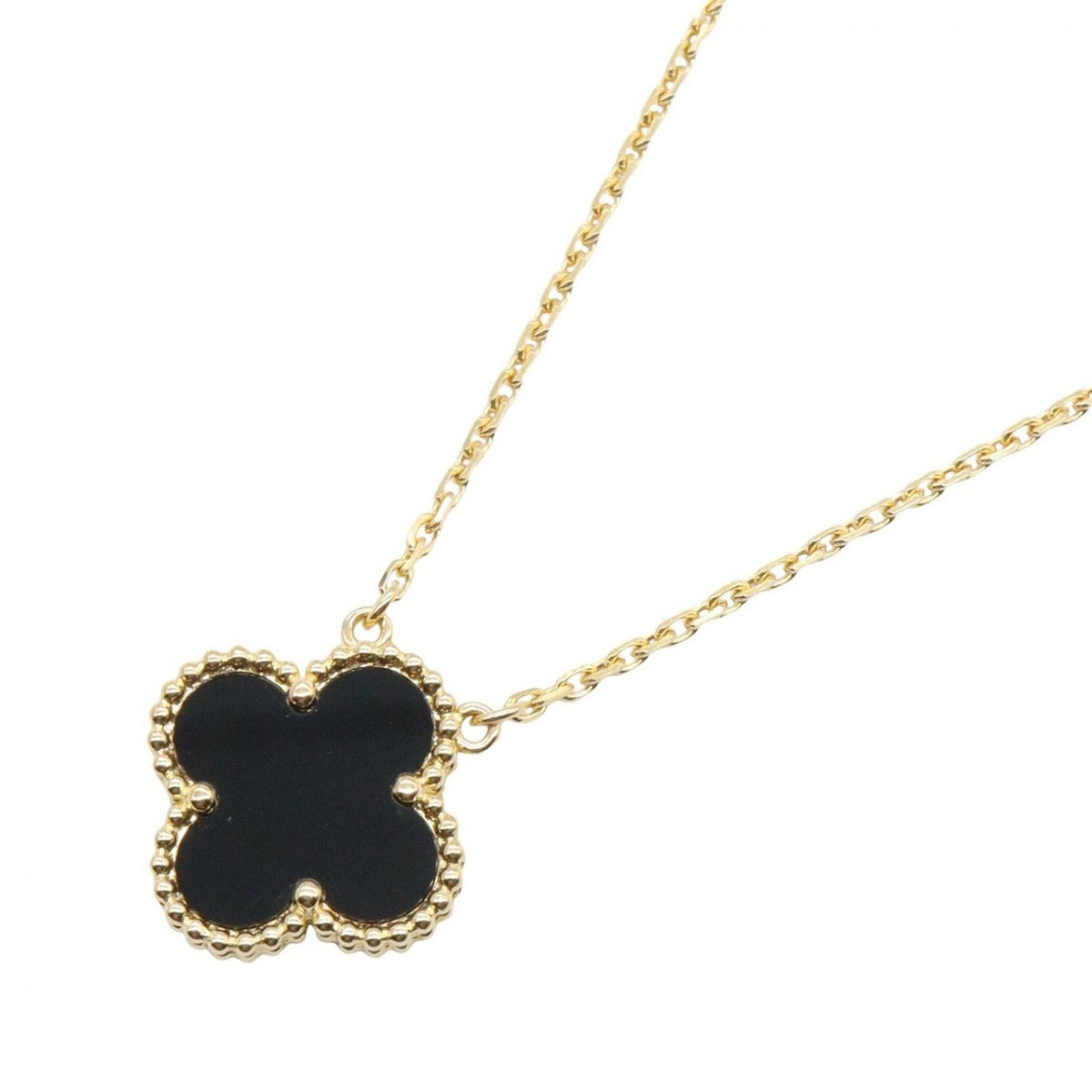 Van Cleef & Arpels Necklace Vintage Alhambra Onyx