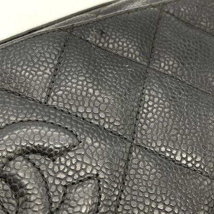 Chanel Coco Mark Matelasse Chain Shoulder Bag Caviar Skin Black 7 Digits 3s