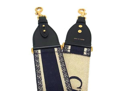 Christian Dior Embroidery Canvas Shoulder Strap For Bag Shoulder