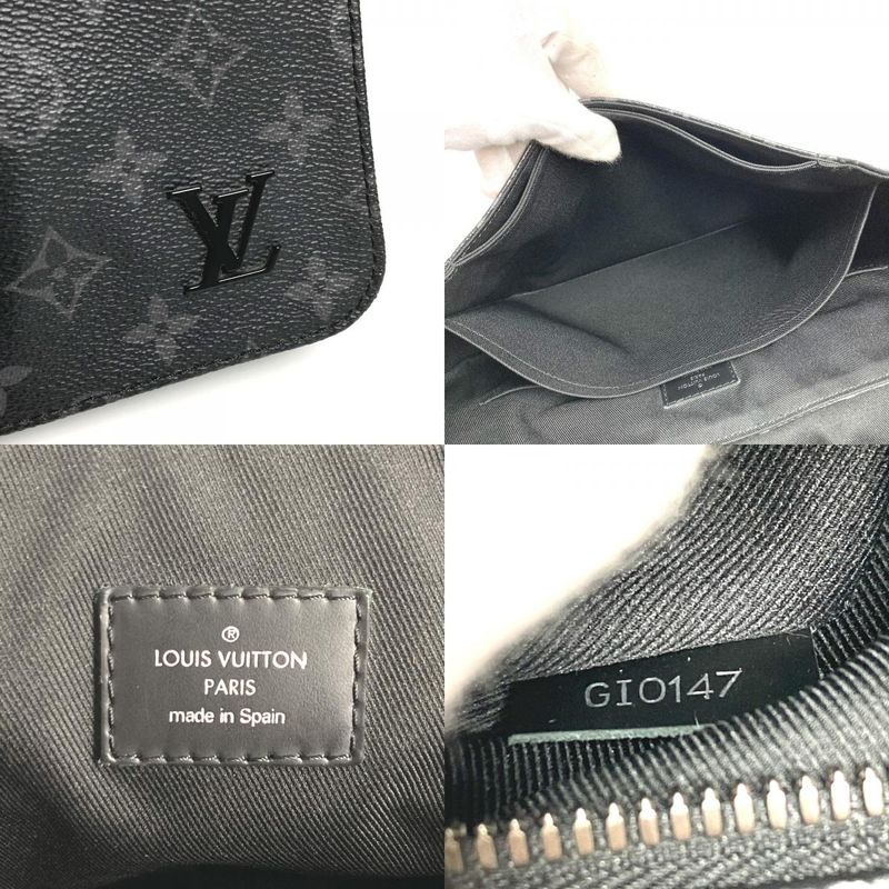 Louis Vuitton Shoulder Bag District PM NV3 M46255 Monogram Eclipse Canvas Black