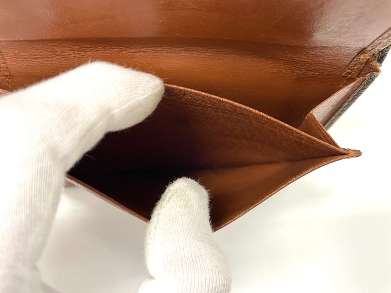 Louis Vuitton Monogram Portobier Identity Bifold Wallet Billfold Card Case Pass