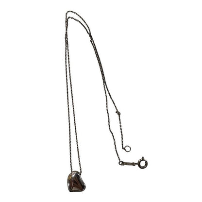 2802 Tiffany & Co Full Heart Silver Necklace Pre-Owned Sv925