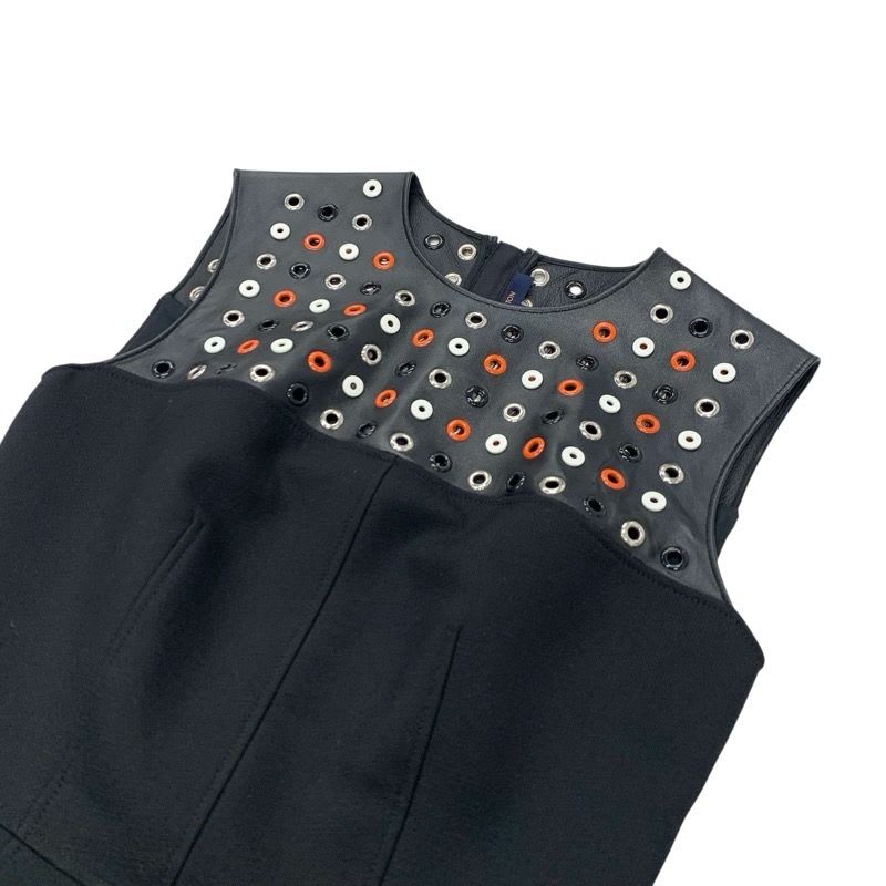 Louis Vuitton Dress Wool Black