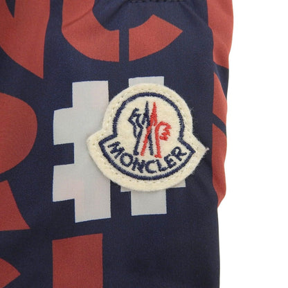 Moncler Genius 2 Pantalone Sportivo All Logo Print Pants with Patch Navy Red — view 4