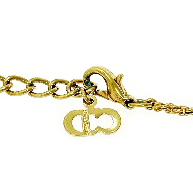 Christian Dior GP Rhinestone CD Logo Necklace Women 306275 Necklace