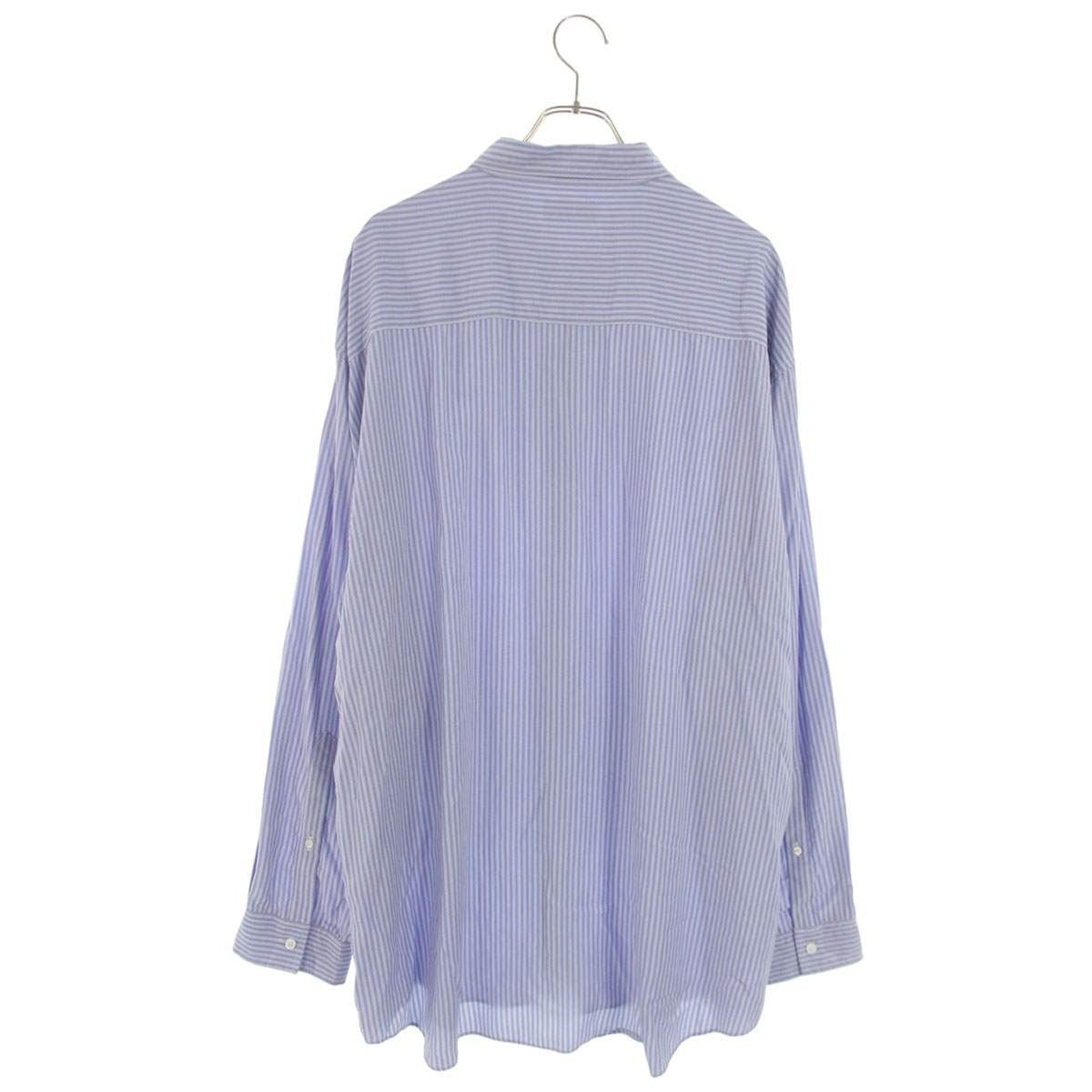 Balenciaga Striped Fluid Long Sleeve Shirt — view 2