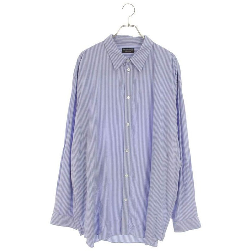 Balenciaga Striped Fluid Long Sleeve Shirt