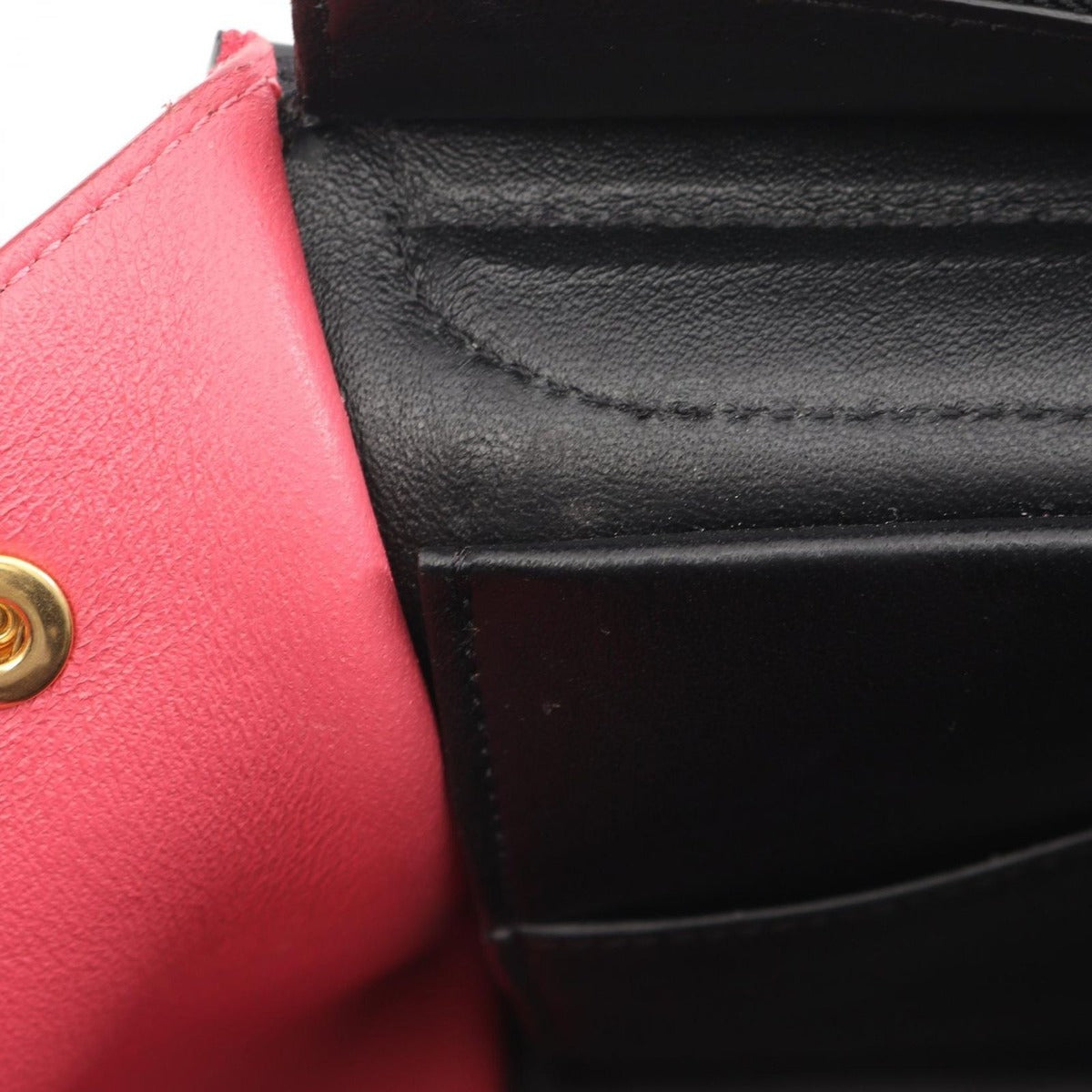 Celine Handbag Trapeze Black Grey Red Leather — view 11