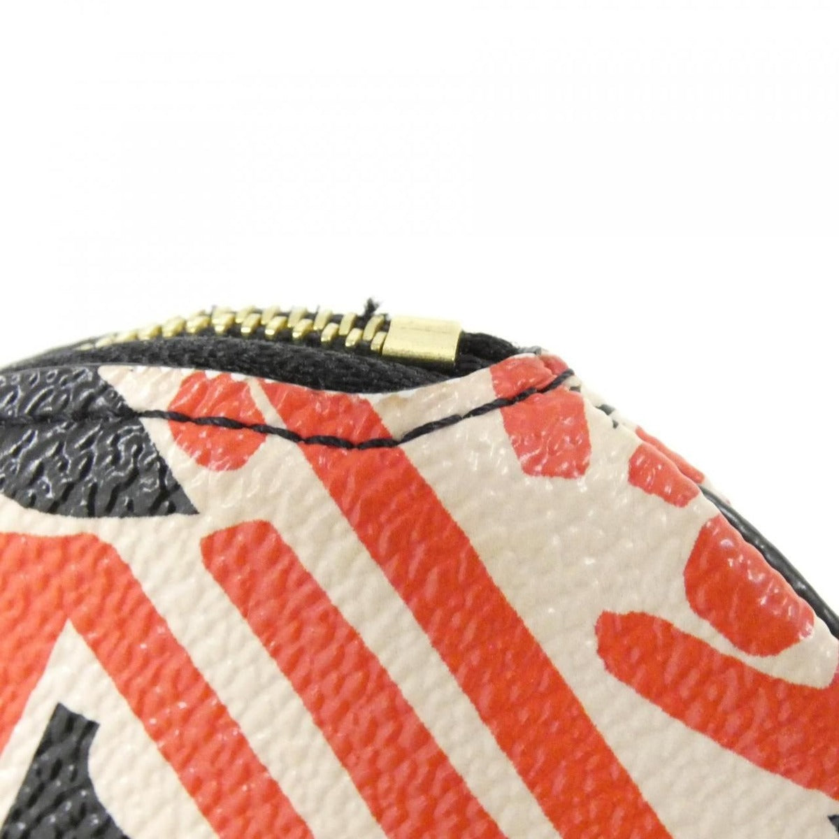 Louis Vuitton LV Crafty Porte Monet Long Coin Case Creme Rouge — view 4