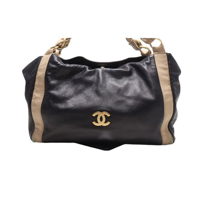 Chanel Lambskin Bicolor Chain Tote