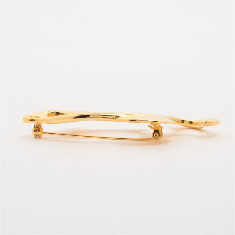 Yves Saint Laurent Yves Saint Laurent Dolphin Motif Pin Brooch GP Gold Made In