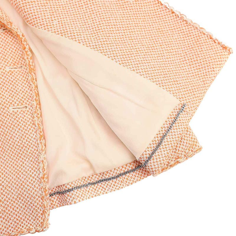 Chanel 1997 Vintage Double Breasted Tweed Jacket and Skirt Set P07962v05404