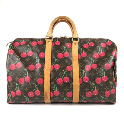 Louis Vuitton Boston Bag Keepall 45 Monogram Cherry Canvas