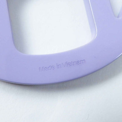 Hermes H Ekip Pendant Necklace Buffalo Horn Lavender Yellow With Box And