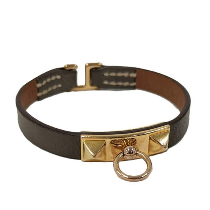Hermes Mini Rival Bracelet Studs Leather