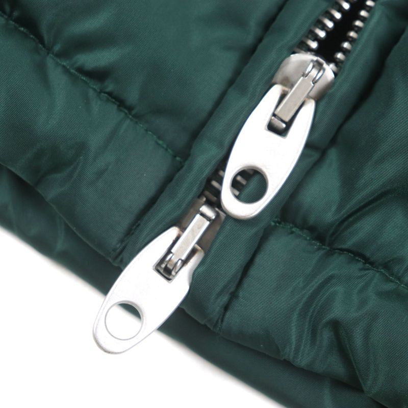 Gucci 590746 GG Pattern Hooded Cotton Double Zip Up Coat Mountain Hoodie Green