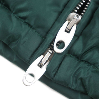 Gucci 590746 GG Pattern Hooded Cotton Double Zip Up Coat Mountain Hoodie Green