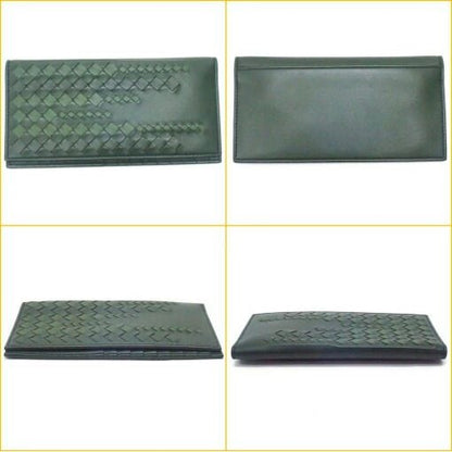 Bottega Veneta Bifold Billfold Wallet Leather Green — view 2