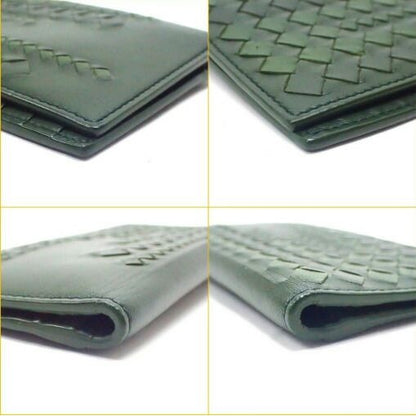 Bottega Veneta Bifold Billfold Wallet Leather Green — view 3