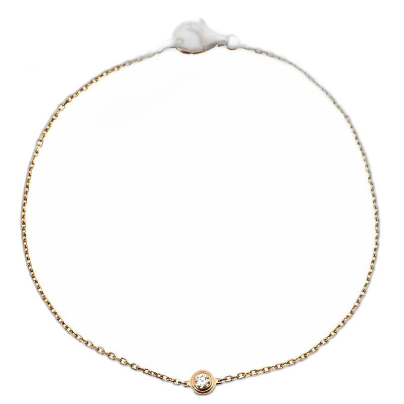 Cartier d'Amour Diamond Bracelet XS 18K PG 750 Diamant Leger