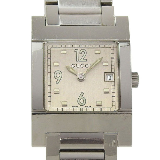 Gucci Stainless Steel Quartz Analog Display Silver Dial Watch