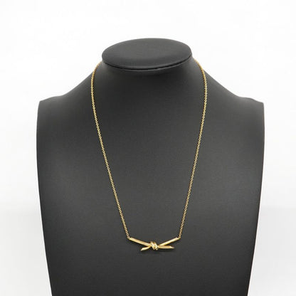 Tiffany & Co Necklace Knot 18K Yellow Gold Yellow Gold Ladies