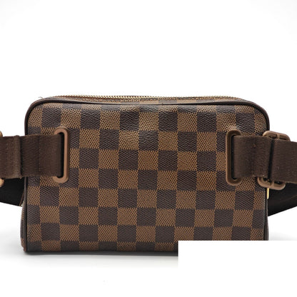 Louis Vuitton Bum Bag Brooklyn Small 2-Way Waist Pouch Ebene Brown Strap — view 3