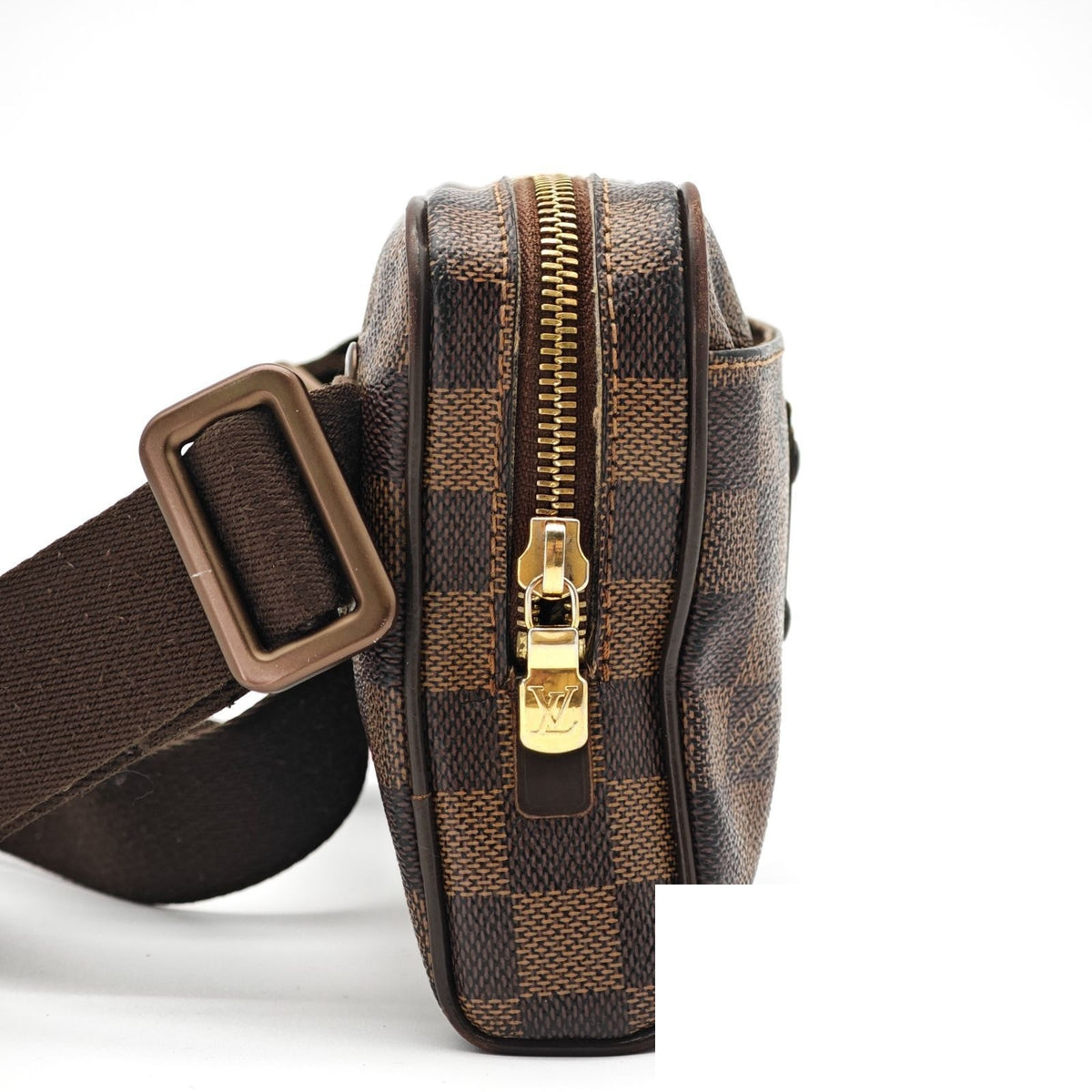 Louis Vuitton Bum Bag Brooklyn Small 2-Way Waist Pouch Ebene Brown Strap — view 5