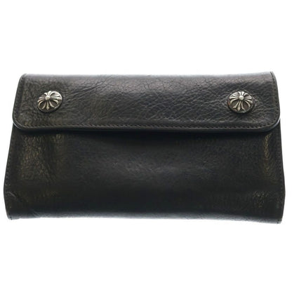 Chrome Hearts Wave Leather Wallet Black