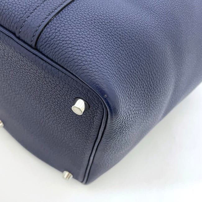 Hermes Handbag Picotin Lock PM Navy Blue Nuit Excellent Condition