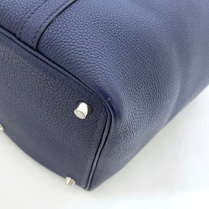 Hermes Handbag Picotin Lock PM Navy Blue Nuit Excellent Condition