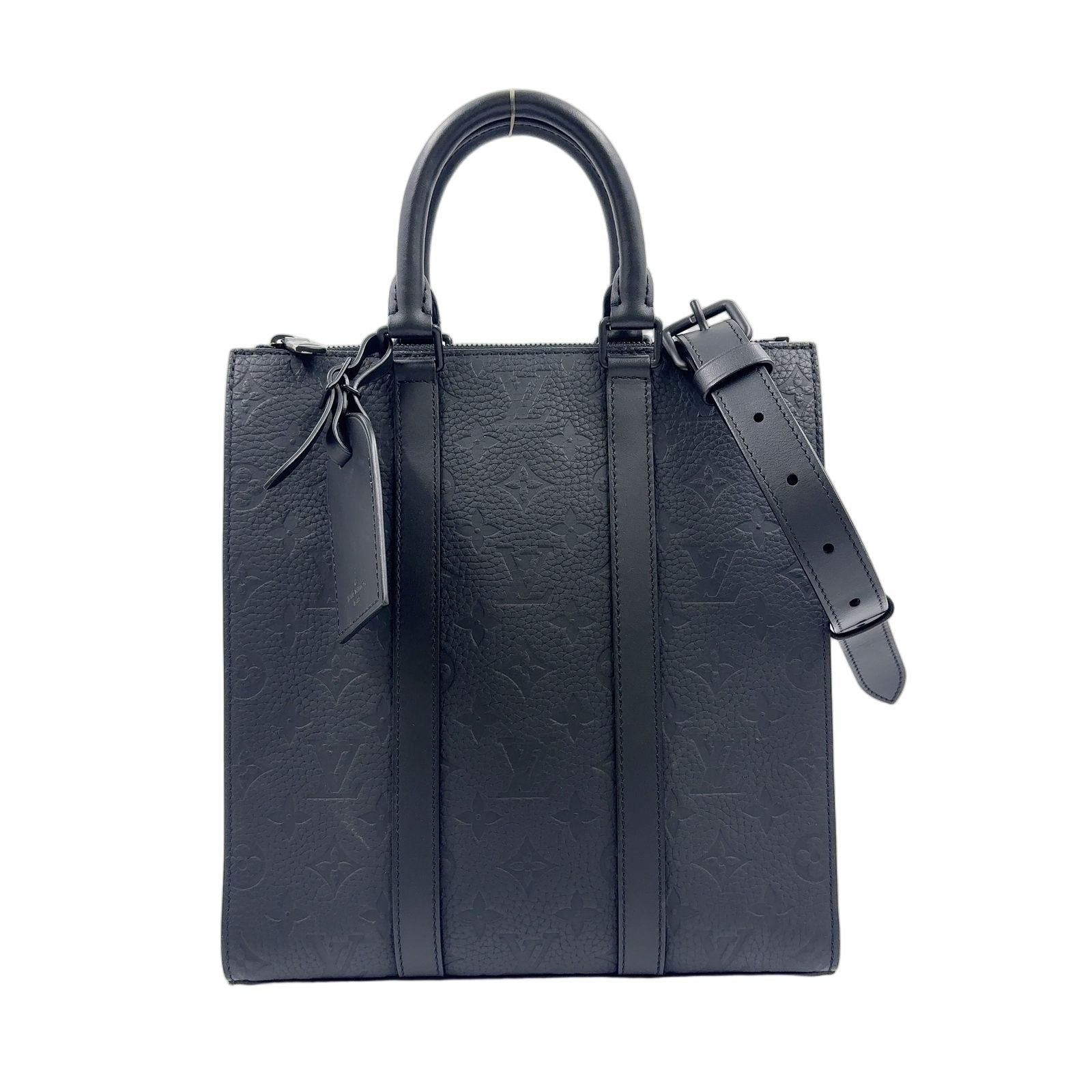 Louis Vuitton Sac Plat Cross Monogram Empreinte 2-Way Shoulder Leather Black