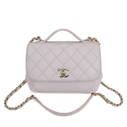Chanel Business Affinity Pink Quilted Caviar Hand Shoulder Bag