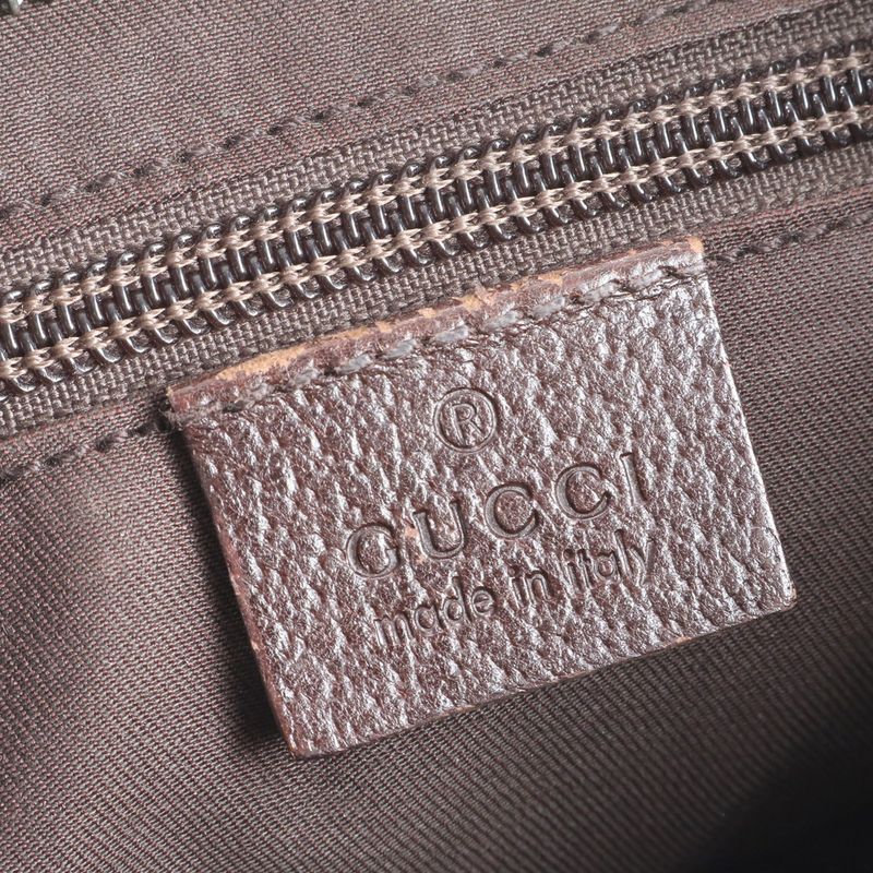 Gucci GG Canvas Leather Shoulder Bag Crossbody Messenger Business Commuter Tote