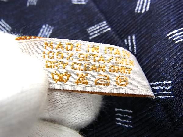 Bvlgari 100% Silk All-over Pattern Tie Business Men's Navy Fl5353