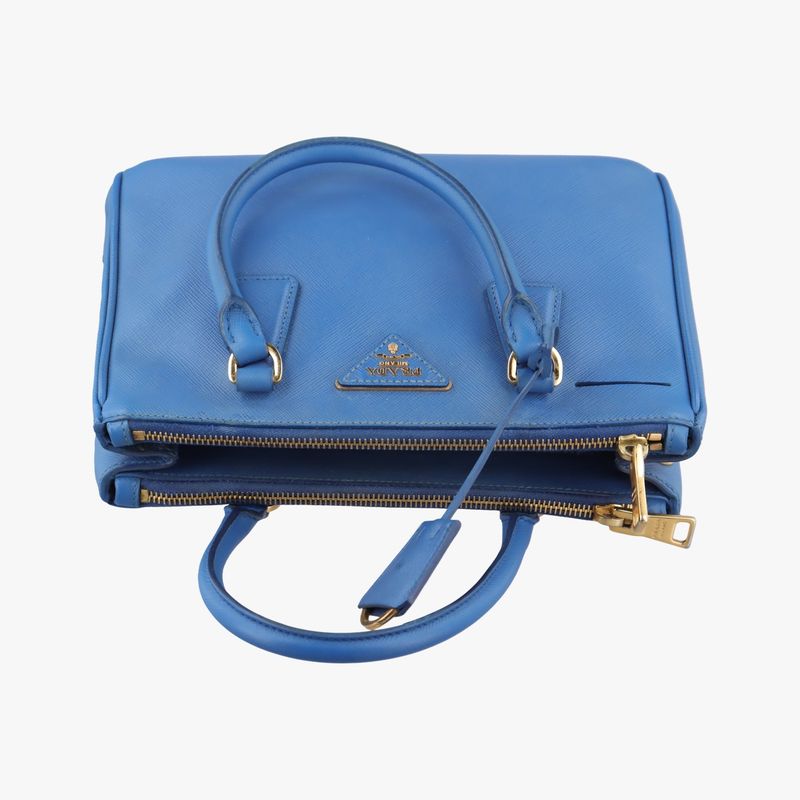 Prada Galleria Blue Saffiano Leather Bn1801208 180