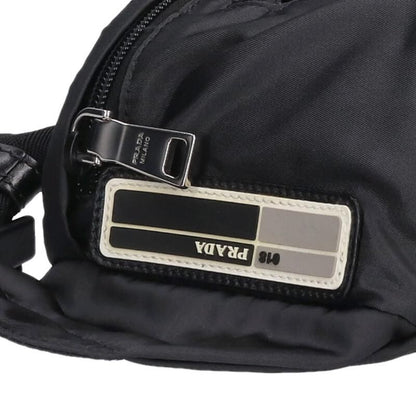 Prada 2vl004 Rubber Logo Nylon Waist Bag For Men
