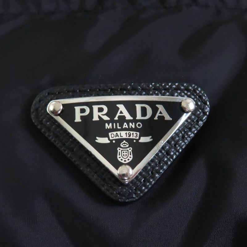 Prada 2020 29y510 With Triangle Logo Plate And Collar Lamb Fur Short Length