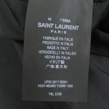 Saint Laurent Paris 482493 Single Tailored Jacket Bleather Tailored Jacket
