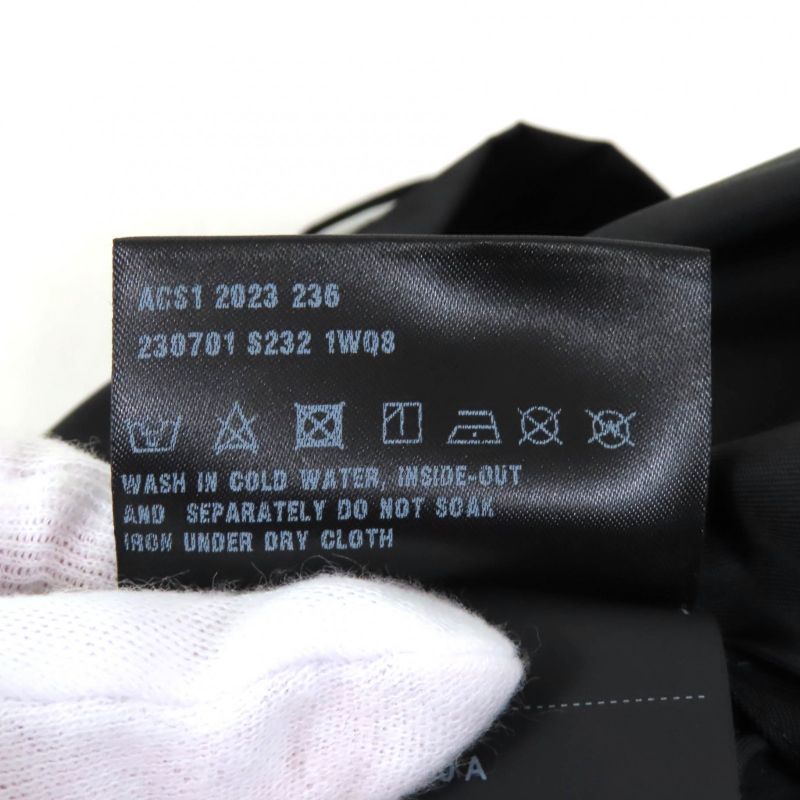 Prada 2023 230701 Re-nylon Triangle Logo Sleeveless Mini Dress Black 40 Made In