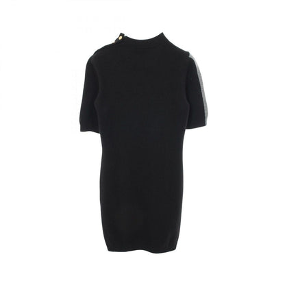 Louis Vuitton Dress LV Intarsia Short Sleeve Black Knit Sweater — view 2