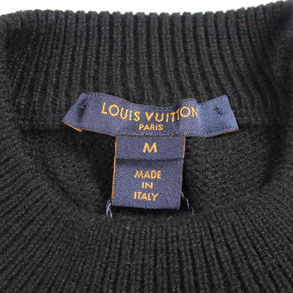 Louis Vuitton Dress LV Intarsia Short Sleeve Black Knit Sweater — view 3